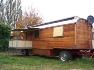 Historische Holzwagen